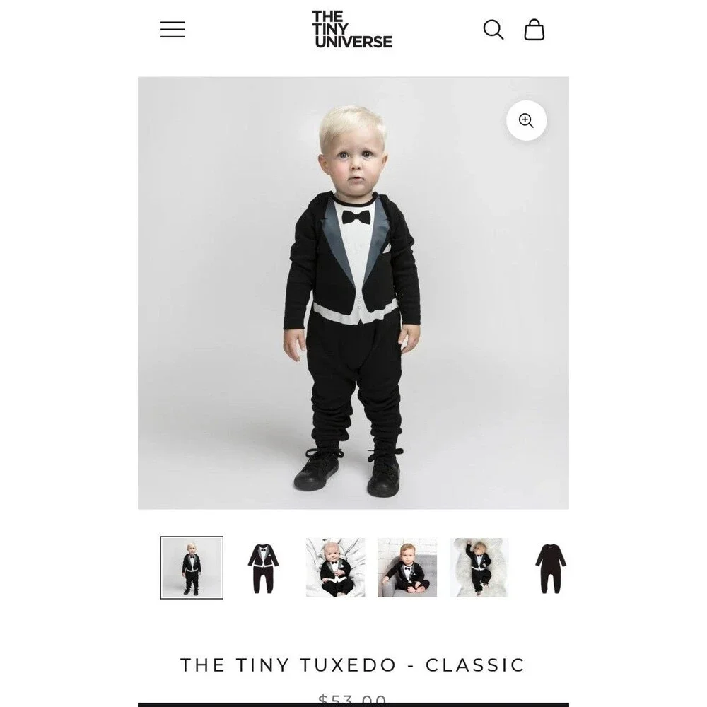 The tiny universe tiny tuxedo size 12 months